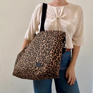 Oversized Tote Bag - Leopard